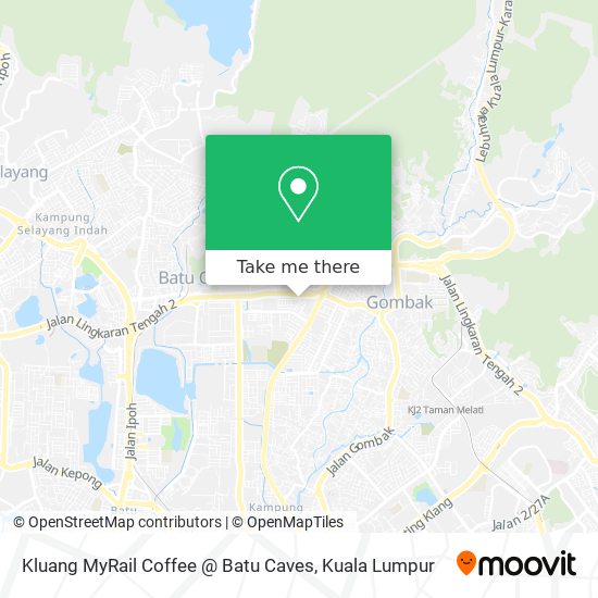 Kluang MyRail Coffee @ Batu Caves map