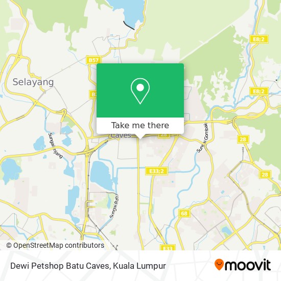Dewi Petshop Batu Caves map