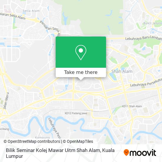 Bilik Seminar Kolej Mawar Uitm Shah Alam map