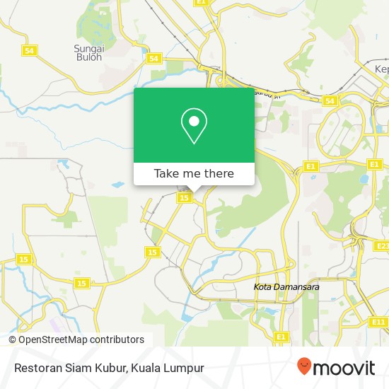 Restoran Siam Kubur map