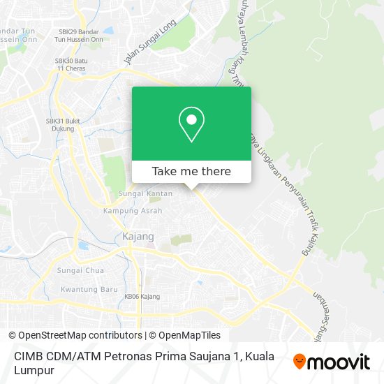Peta CIMB CDM / ATM Petronas Prima Saujana 1