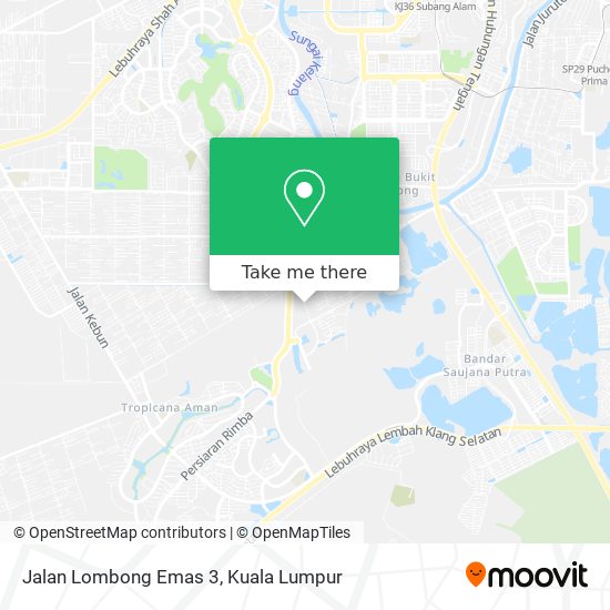 Jalan Lombong Emas 3 map