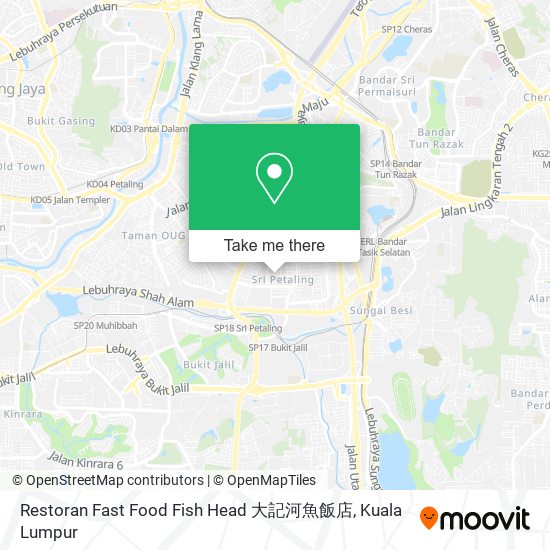 Restoran Fast Food Fish Head 大記河魚飯店 map