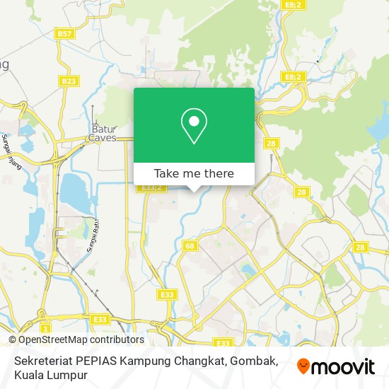 Sekreteriat PEPIAS Kampung Changkat, Gombak map