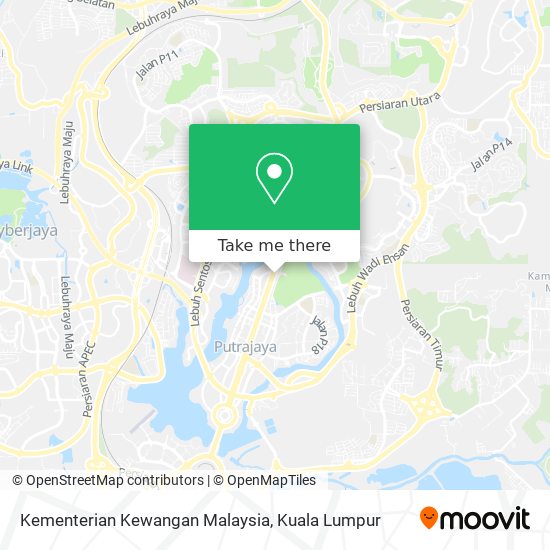 Kementerian Kewangan Malaysia map