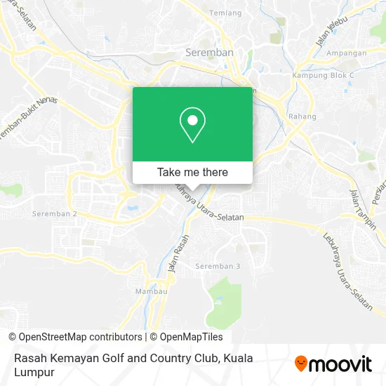 Rasah Kemayan Golf and Country Club map