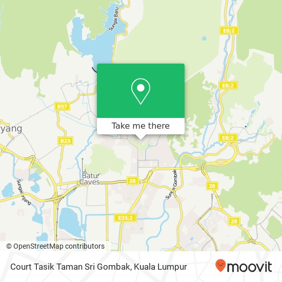 Peta Court Tasik Taman Sri Gombak
