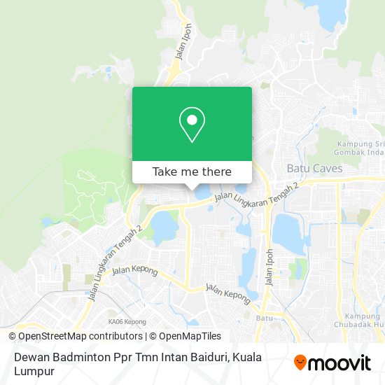 Dewan Badminton Ppr Tmn Intan Baiduri map