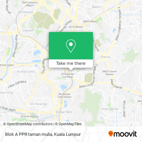 Peta Blok A PPR taman mulia