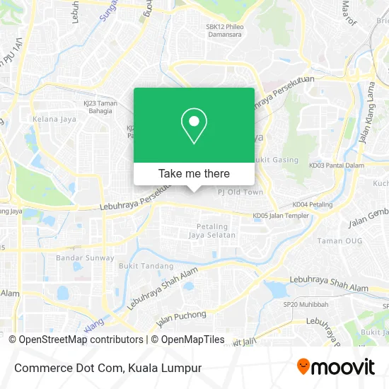 Commerce Dot Com map