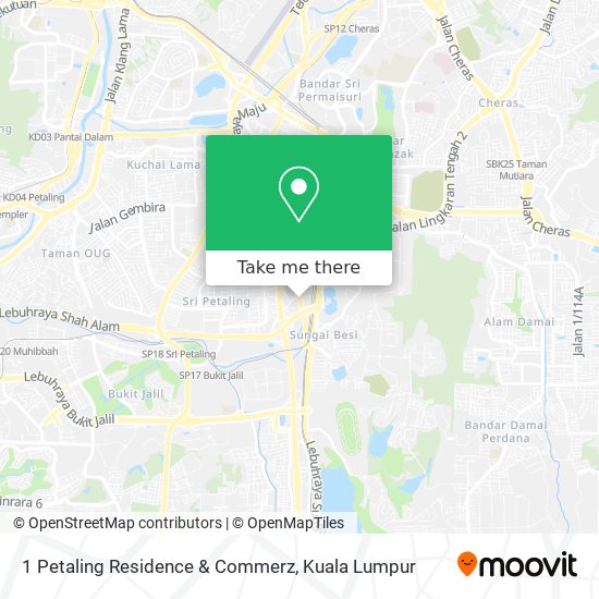 1 Petaling Residence & Commerz map