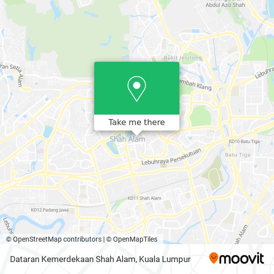 Dataran Kemerdekaan Shah Alam map