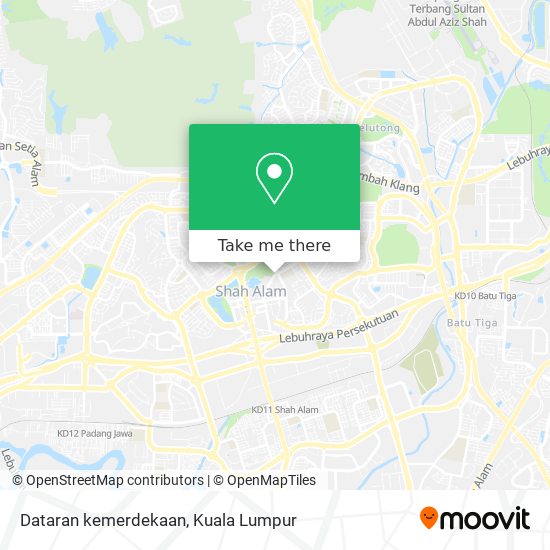 Peta Dataran kemerdekaan