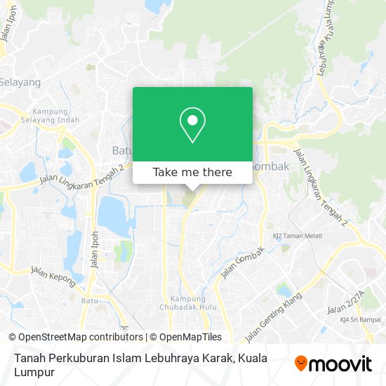 Peta Tanah Perkuburan Islam Lebuhraya Karak