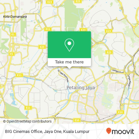 BIG Cinemas Office, Jaya One map