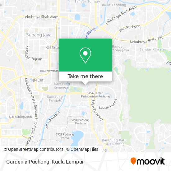 Gardenia Puchong map