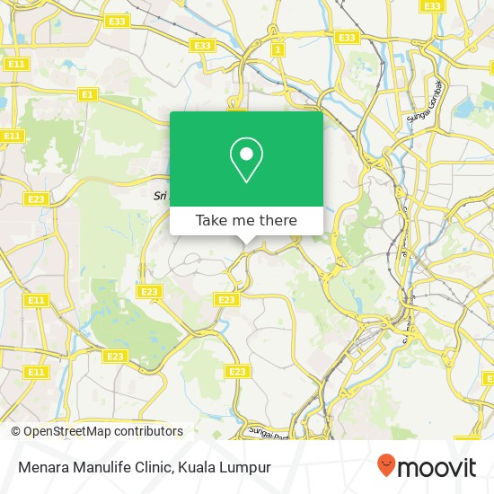 Peta Menara Manulife Clinic