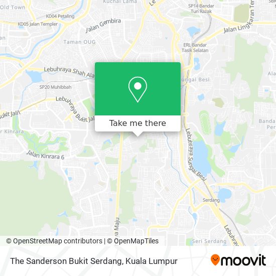 Peta The Sanderson Bukit Serdang