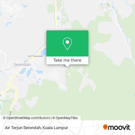 Peta Air Terjun Serendah