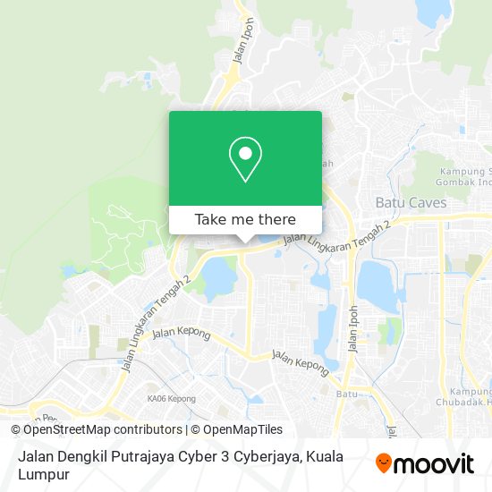Jalan Dengkil Putrajaya Cyber 3 Cyberjaya map