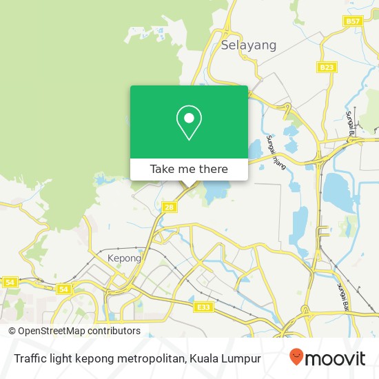 Traffic light kepong metropolitan map