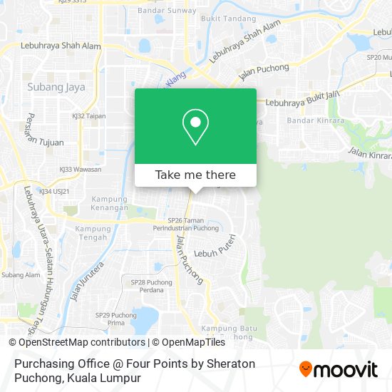 Purchasing Office @ Four Points by Sheraton Puchong map