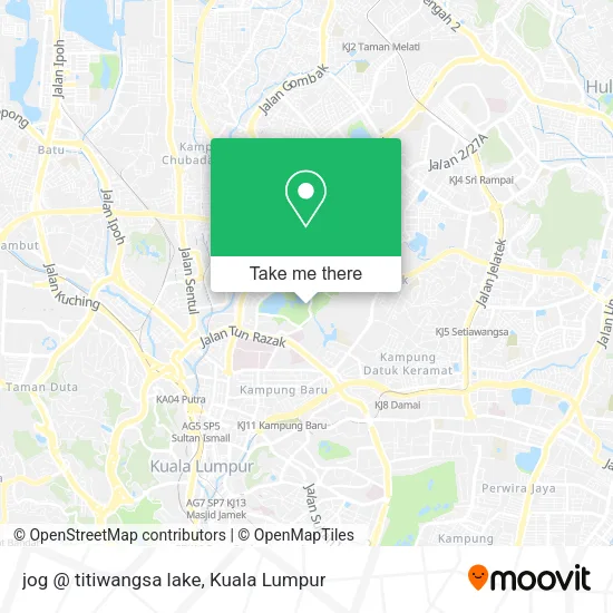 jog @ titiwangsa lake map