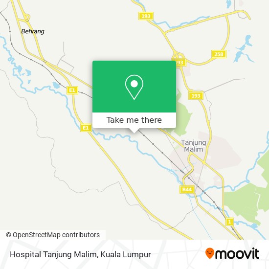 Peta Hospital Tanjung Malim