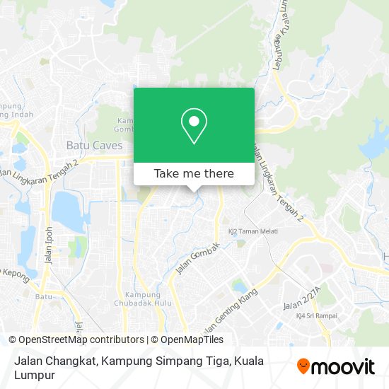 Peta Jalan Changkat, Kampung Simpang Tiga