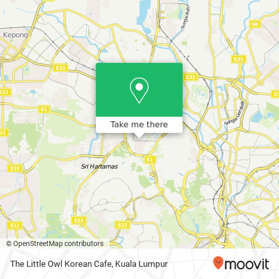 The Little Owl Korean Cafe map