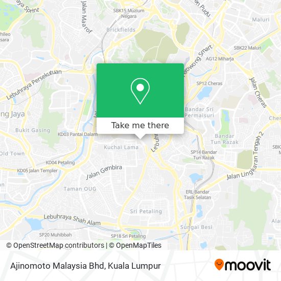 Ajinomoto Malaysia Bhd map