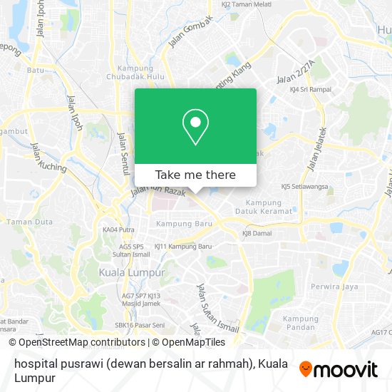 hospital pusrawi (dewan bersalin ar rahmah) map