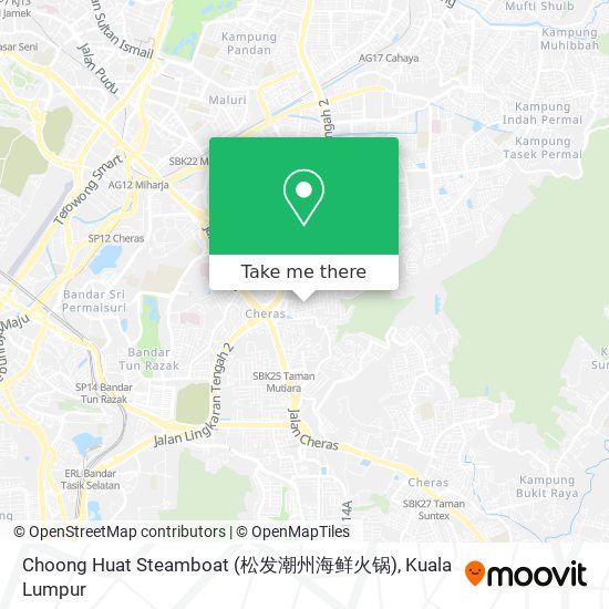 Choong Huat Steamboat (松发潮州海鲜火锅) map