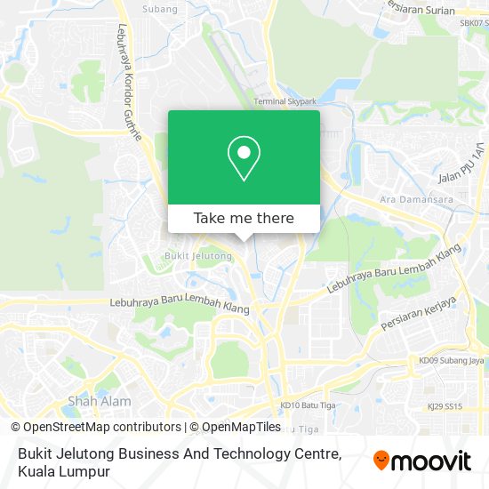 Peta Bukit Jelutong Business And Technology Centre