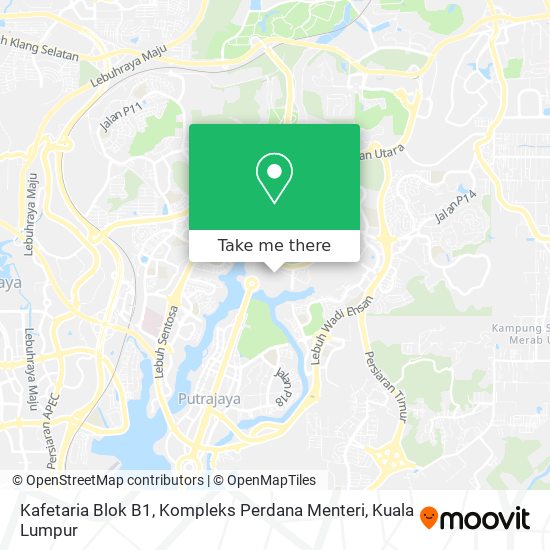 Kafetaria Blok B1, Kompleks Perdana Menteri map