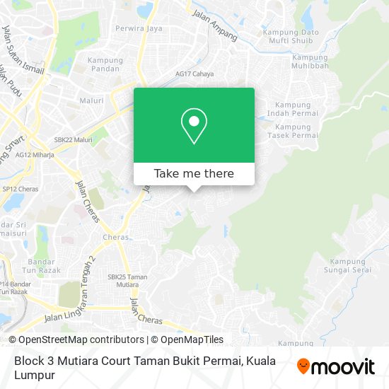 Block 3 Mutiara Court Taman Bukit Permai map