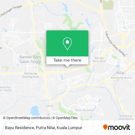 Bayu Residence, Putra Nilai map