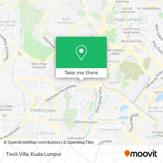 Tivoli Villa map