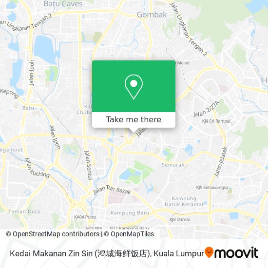 Kedai Makanan Zin Sin (鸿城海鲜饭店) map