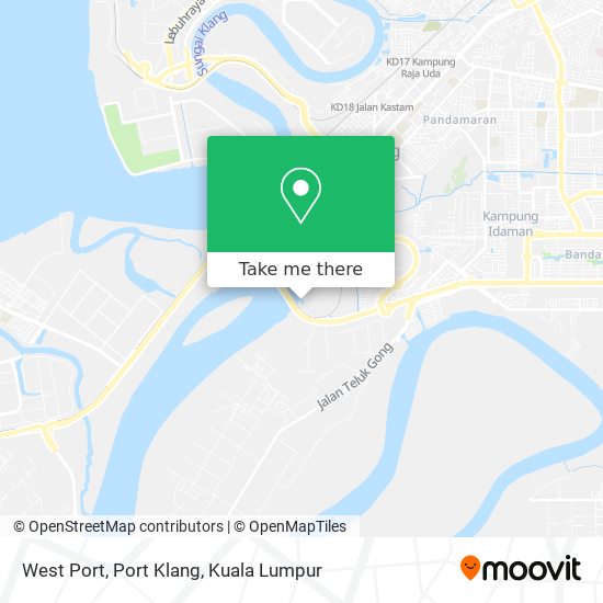 West Port, Port Klang map