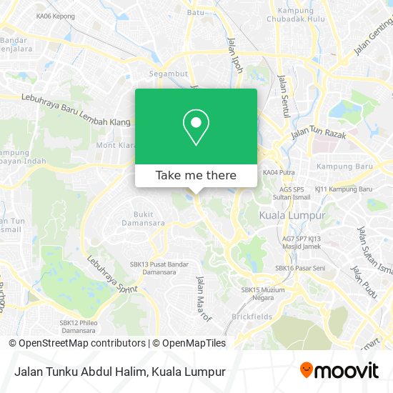 Peta Jalan Tunku Abdul Halim