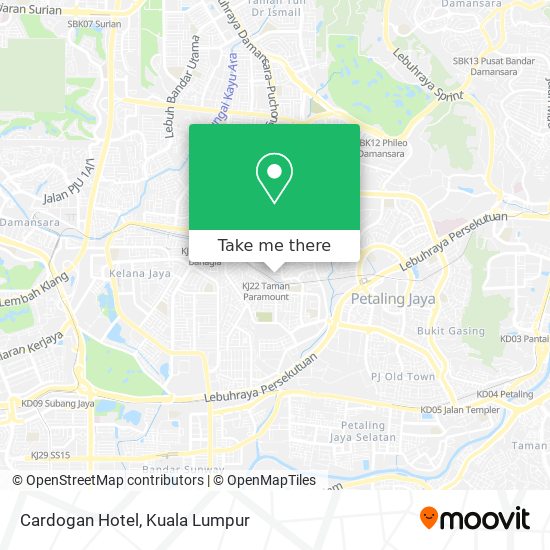 Peta Cardogan Hotel