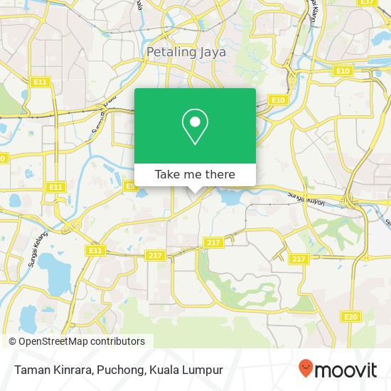 Peta Taman Kinrara, Puchong