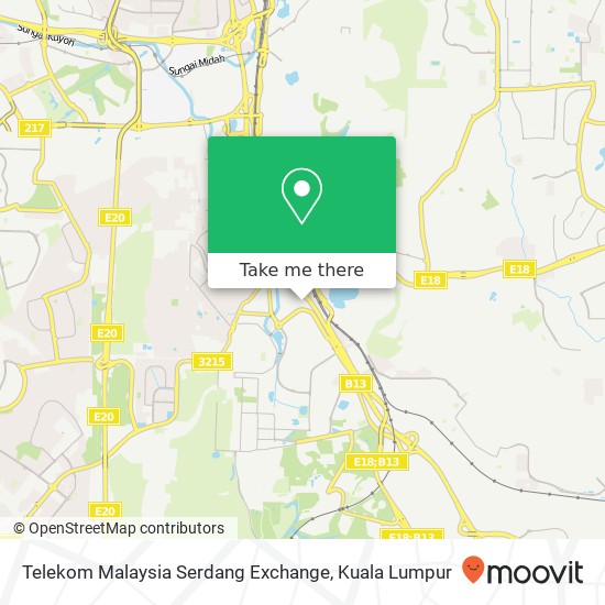 Peta Telekom Malaysia Serdang Exchange