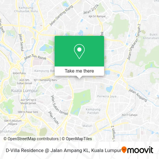 D-Villa Residence @ Jalan Ampang KL map
