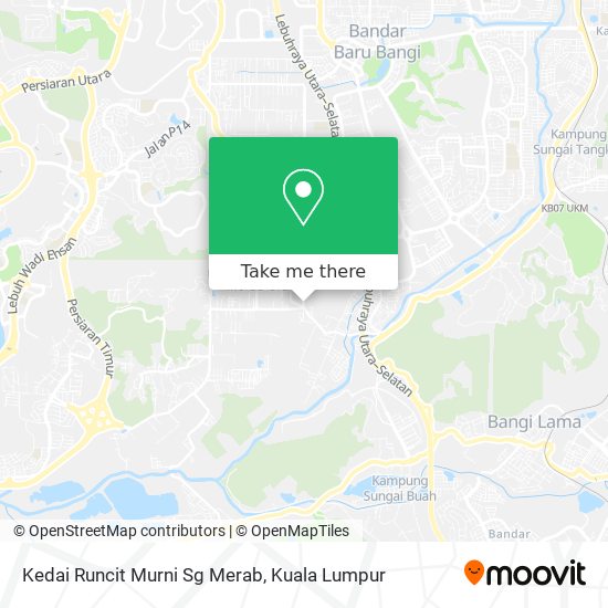 Kedai Runcit Murni Sg Merab map