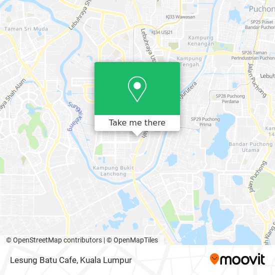 Lesung Batu Cafe map