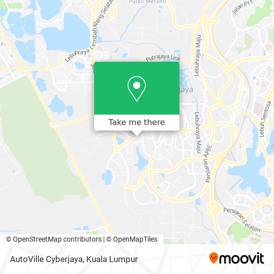 AutoVille Cyberjaya map