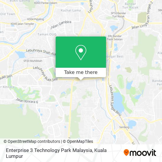 Peta Enterprise 3 Technology Park Malaysia