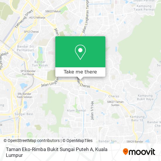 Taman Eko-Rimba Bukit Sungai Puteh A map